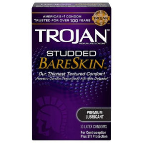 Trojan Studded Bare Skin 12 Condoms