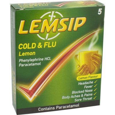 Lemsip Cold & Flu 5 (Lemon)