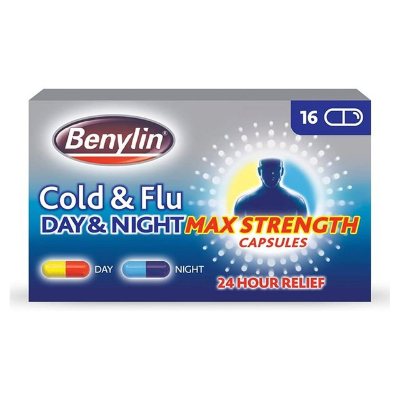 Benylin Cold & Flu Day & Night 16 Capsules