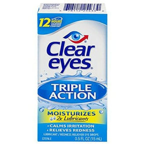 Clear Eyes Triple Action Eye Drops 15 ml