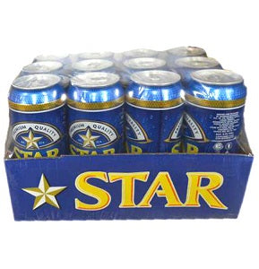 Star Lager Beer Can 50 cl x12