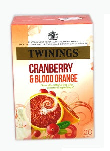 Twinings Cranberry & Blood Orange 40 g x20 x4