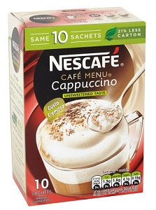 Nescafe Cappuccino Unsweetened 142 g 10 Sachets