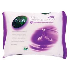 Pure 3 in 1 Makeup Removal Wipes x25
