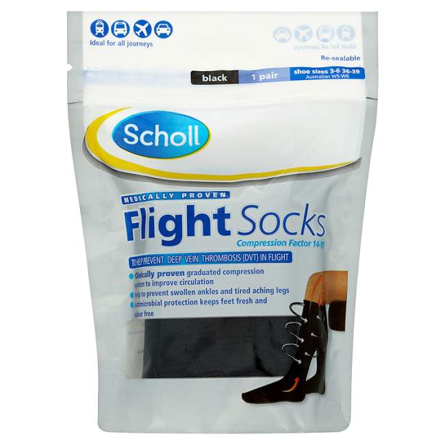 Scholl Flight Socks Cotton Sizes 3-6