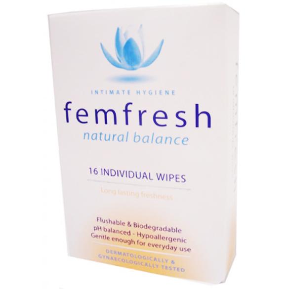 Femfresh Intimate Hygiene Natural Balance Cleansing Wipes x16