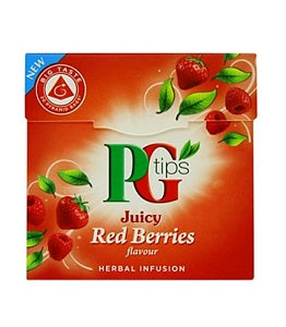 PG Tips Juicy Red Berries Tea 38 g x20 x4