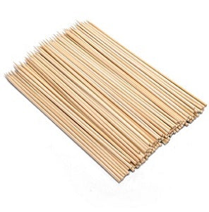 Italian Style Bamboo Skewers Sun Dried Sticks 6 Inches x100