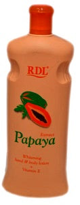 RDL Extract Papaya Whitening Hand & Body Lotion With Vitamin E 600 ml