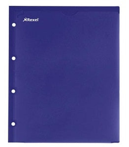 Rexel Folder Advance 2 Pocket Custom - Navy Blue