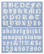 Helix Old English Stencil Wallet 30 mm