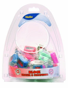 Helix Block Eraser & Sharpener