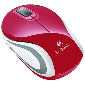 Logitech M187 Wireless Mini Mouse - Red