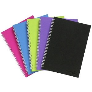 Rexel ColourHide Notebook Feint A5 - Black