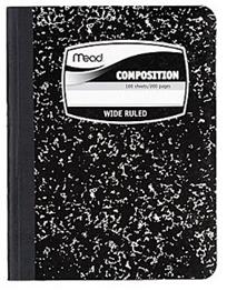Mead Square Deal Composition Book Wide Ruled - Black