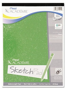 Mead Academie Sketch Pad 9 x 12 Inches 50 Sheets