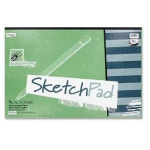 Mead Academie Sketch Pad 18 x 12 Inches 50 Sheets