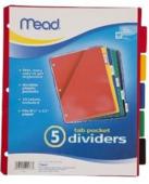 Mead 5 Tab Pocket Dividers
