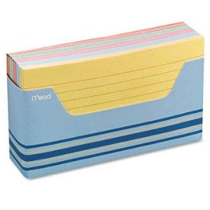 Mead Colour Index Cards Ruled 3 x 5 Inches 150 Sheets