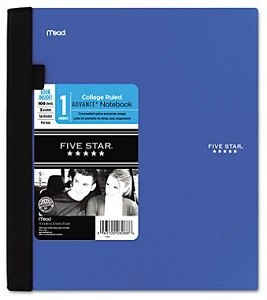 Five Star 1 Subject College Ruled Advance Notebook