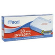 Mead Press It Seal It White Envelopes x50