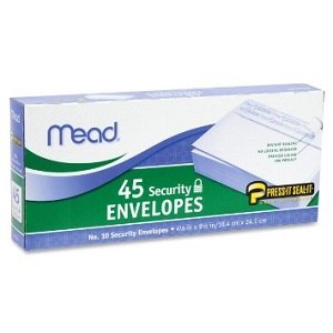 Mead Press It Seal It Security Envelopes x45