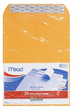 Mead Press It Seal It Envelopes 10 x 13 Inches x20