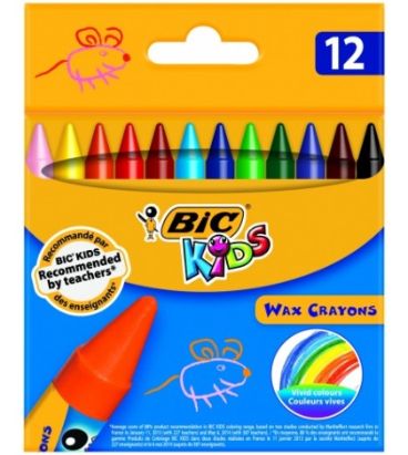 Bic Wax Crayons 616834 x12