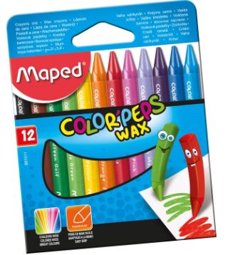 Maped Wax Crayons Color'Peps x12