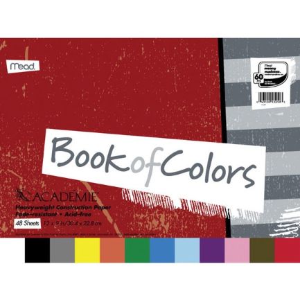 Mead Academie Book Of Colours Heavyweight Paper 12 x 9 Inches - 48 Sheets