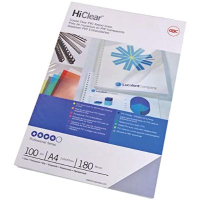 GBC PVC Binding Cover 180 Micron A4 - Blue
