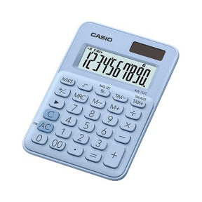 Casio Solar/Battery Calculator - 10 Digits - Light Blue