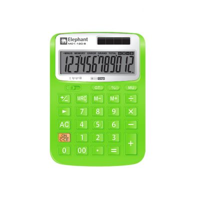 Elephant Illumix Calculator Desktop M01-12D G - Green