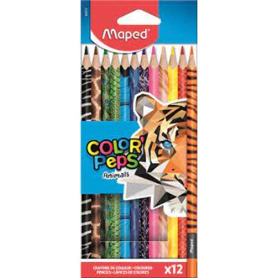 Maped Colouring Pencils Color'Peps Animal x12