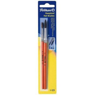 Pelikan Series 23 Paint Brush Size 2 & 6 23/2/6 B Orange