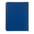 Polypropylene Display Book A4 - 20 Pockets With Front Pocket - Blue