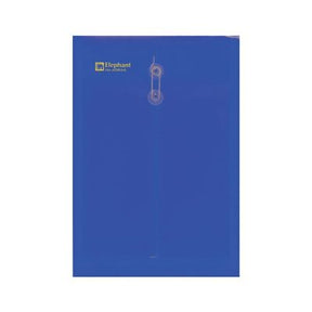 Elephant Eyelet Clear Pocket 431 A4 - Blue