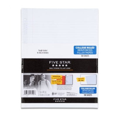 Buy Mead Fivestar Filler Paper Reinforced College Ruled 11 x 8.5 Inches ...