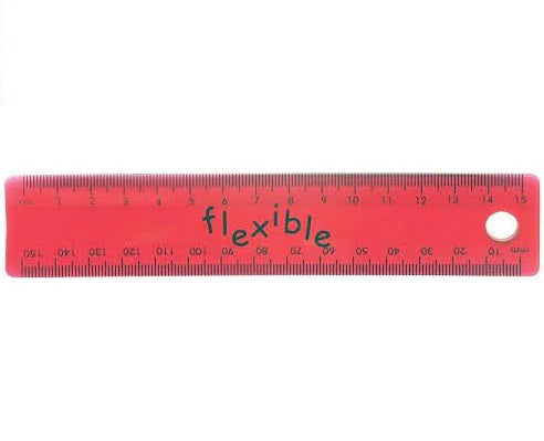 Helix 15 cm Tinted Flexi Ruler