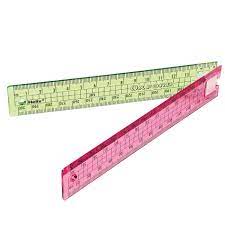 Helix Oxford Folding Ruler - Pink