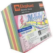 Elephant Sticky Note Standard 3 x 3 Melody - 500 Sheets