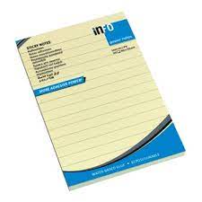Buy Global Notes 100 x 150 mm Sticky Notes Ruled 100 Sheets - Yellow in ...