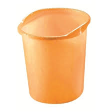 Herlitz Waste Paper Basket 13 L - Orange Translucent