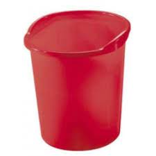 Herlitz Waste Paper Basket 18 L - Red