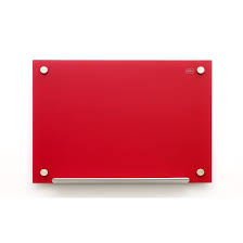 Nobo Diamond Magnetic Drywipe Whiteboard 450 x 450 mm - Red