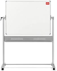 Nobo Mobile Magnetic Drywipe Horizontal Whiteboard 1500 x 1200 mm