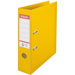 Polypropylene Lever Arch File Foolscap 3 No.1202 - Yellow