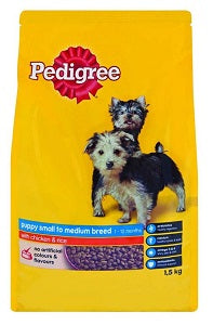 Pedigree Puppy Small To Medium Breed With Chicken & Rice 1.5 kg