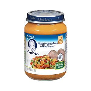 Gerber 3rd Foods Mixed Vegetables & Beef Dinner 170 g