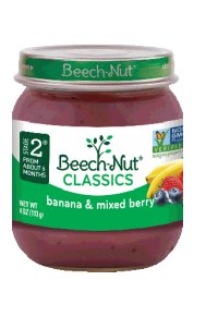 Beech Nut Classics Banana & Mixed Berry 6 Months+ 113 g